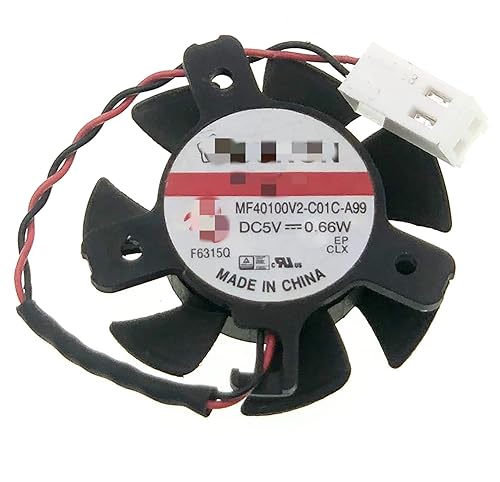 New Cooling Fan for Sunon MF40100V2-C01C-A99 Diameter 37MM Hole Distance 20 26 26MM DC 5V 0.66W 2-Pin 2-Wire
