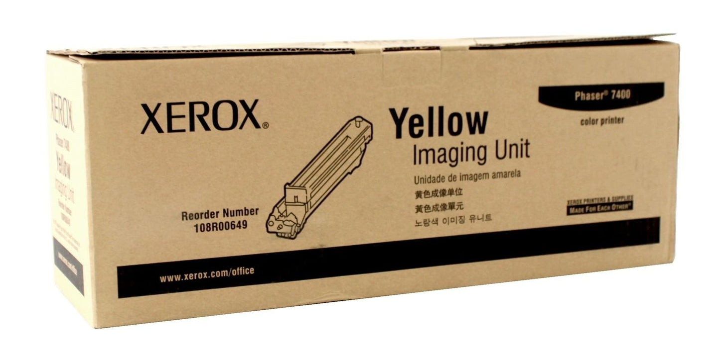 XEROX Imaging Unit for xerox Phaser 7400, Yellow, 108R00649