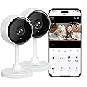 litokam Indoor Cameras for Home Security with Night Vision, Pet Camera with Phone App, WiFi Home Security Camara, Baby Monitor Work with Alexa, Motion