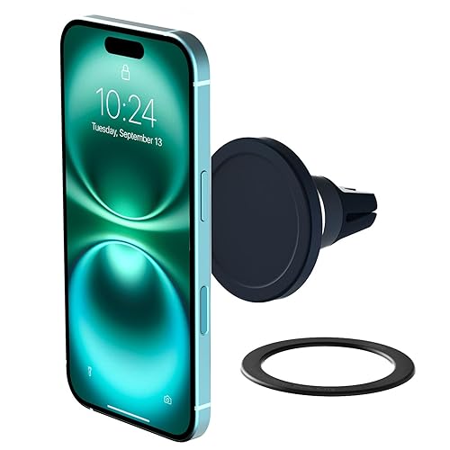 iOttie Velox MagSafe Compatible Air Vent Car Phone Holder. Unversal Magnetic Car Phone Mount for iPhone 12/13/14/15/16/17 Series & Android Phones via