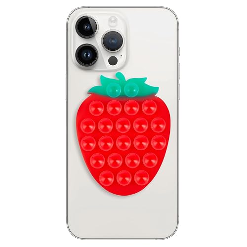 CIEO Silicone Phone Grip, Strong Suction, Fruit Shaped Phone Holder,Suitable for Selfies and Videos on Mirrors, bathrooms and Smooth Surfaces