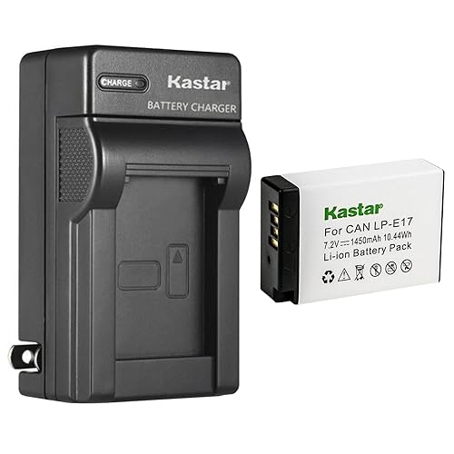 Kastar 1-Pack Battery and AC Wall Charger Replacement for Canon EOS RP, EOS R10 Mirrorless Camera, KISS X8i, KISS X9i, Rebel SL2, EOS Rebel T6i, EOS