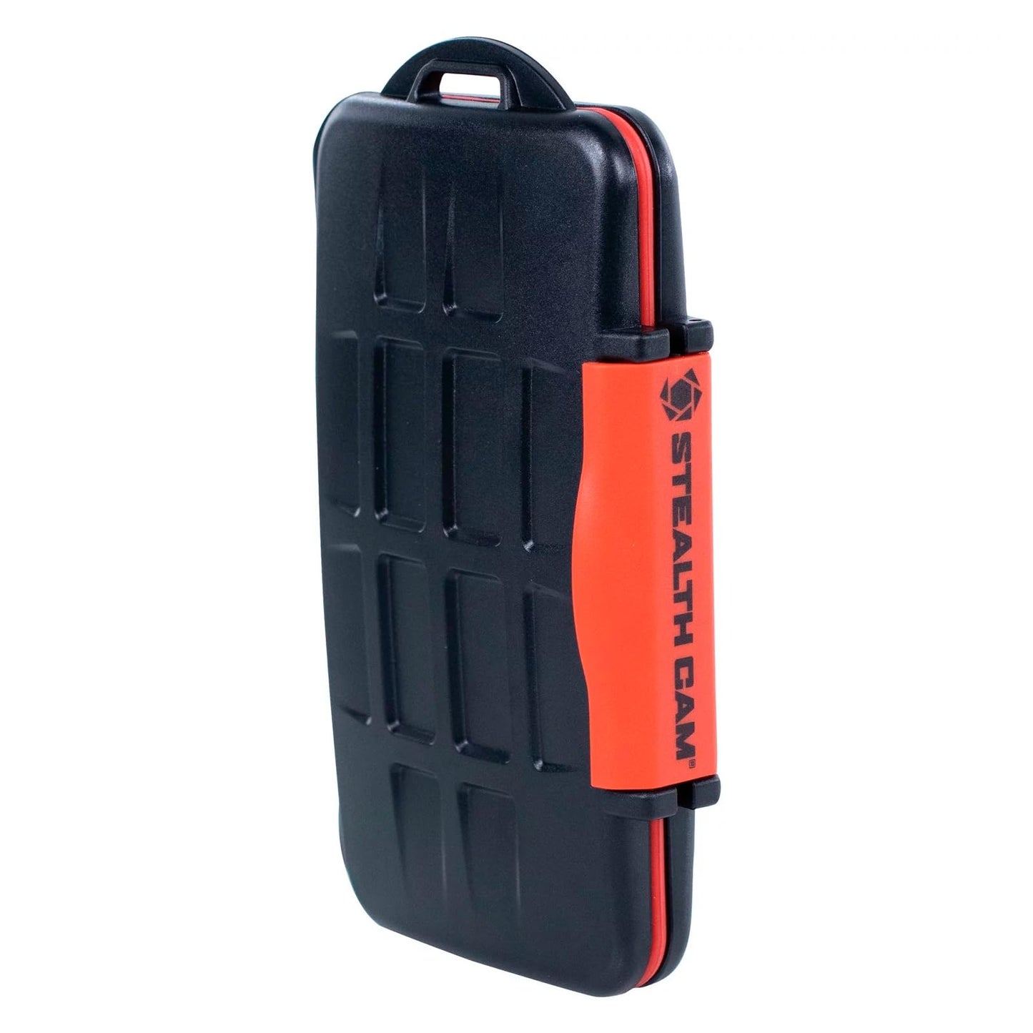 STEALTH CAM Anti-Shock Dust-Proof Waterproof Protective Ergonomic Rubber Sealed ABS-Plasic Shell Memory Card Storage Case - Holds 12 SD & 12 MicroSD