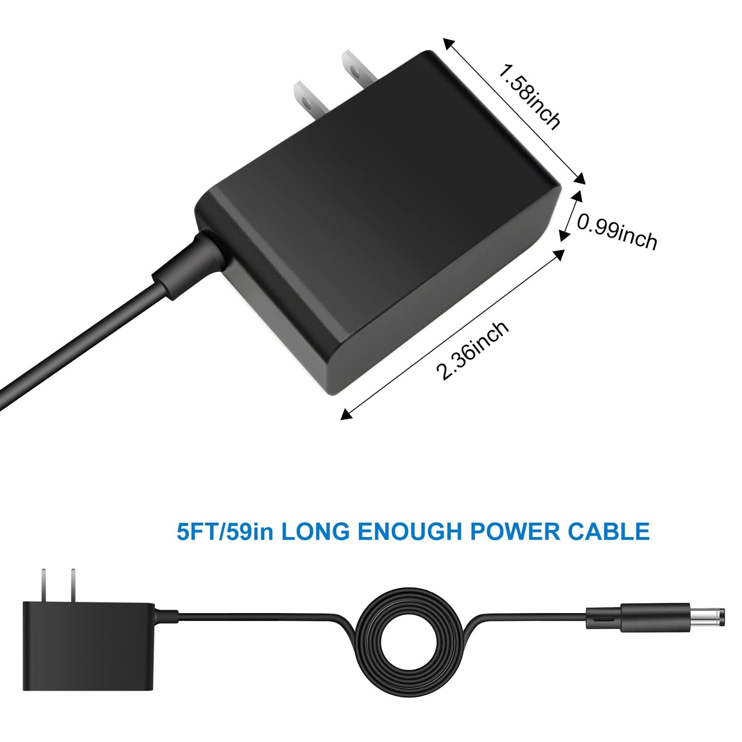 TTODDE UL DC 6V 2A Power Supply Adapter 6Volt Power Adapter Charger DC in 6V Power Cord 100mA 300mA 400mA 500mA 600mA 700mA 800mA 900mA 1000mA 1500mA…