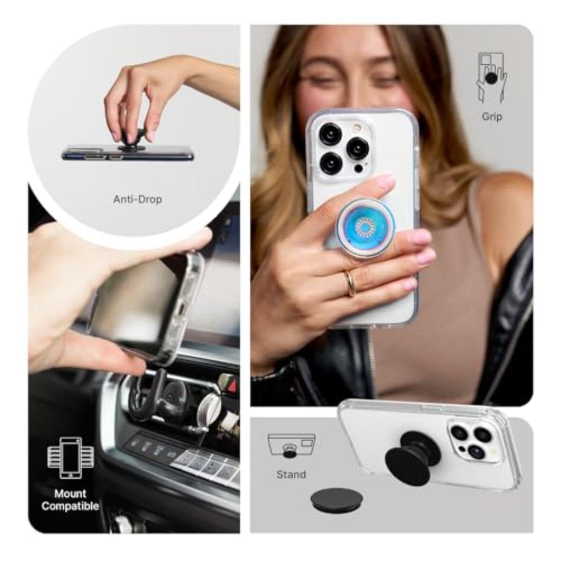 PopSockets Adhesive Phone Grip, Holder, Phone Stand, Flower - Country Fields