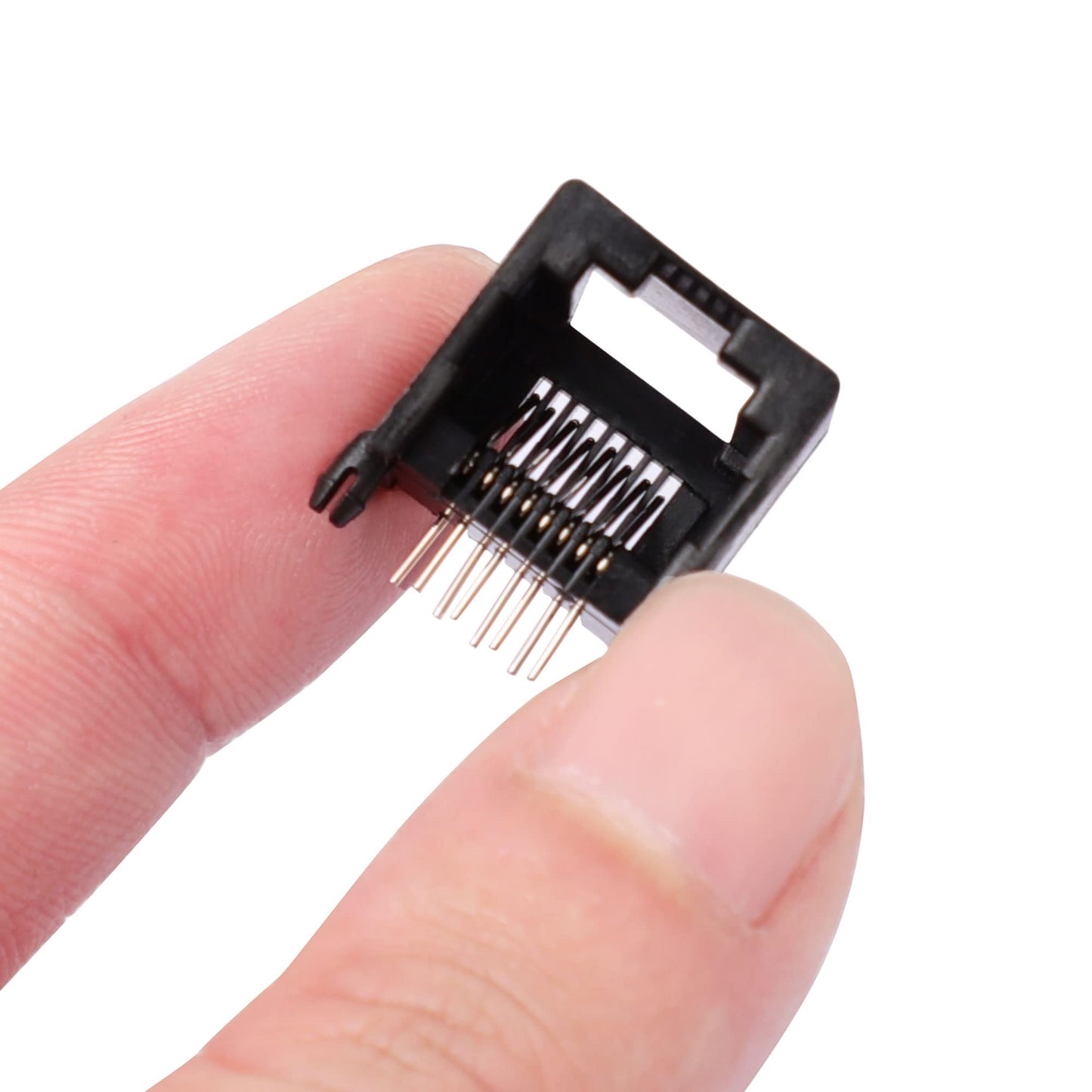 uxcell 10Pcs RJ45 8P8C PCB Jack Modular Mount Network Ethernet Connectors