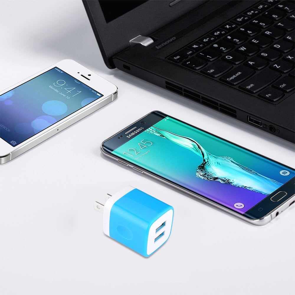 Plug USB Wall Adapter,USB Charger Box Fast Charging Block Cube,5V/2.1A Universal Power Adapter Travel Brick Base Compatible for Samusng Galaxy S26