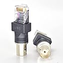 N//C 2pcs BNC Female to RJ45 Male Adapter Coaxial Barrel Coupler Connector