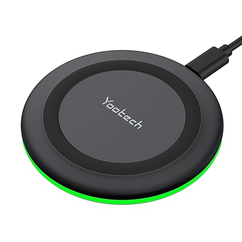 Yootech Wireless Charger,10W Max Wireless Charging Pad Compatible with iPhone 17/17 Pro/17 Pro Max/Air/16/15/14/13/SE 2022/12/11,Samsung Galaxy