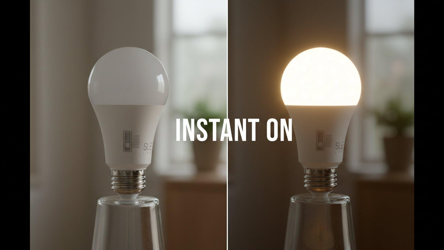 SLEEKLIGHTING A19 100W Equivalent 15 Watt LED Bulb, 5 CCT (2700K, 3000K, 3500K, 4000K, 5000K) 1600 Lumens, Dimmable, Energy Star, E26 Base - (4 Pack)
