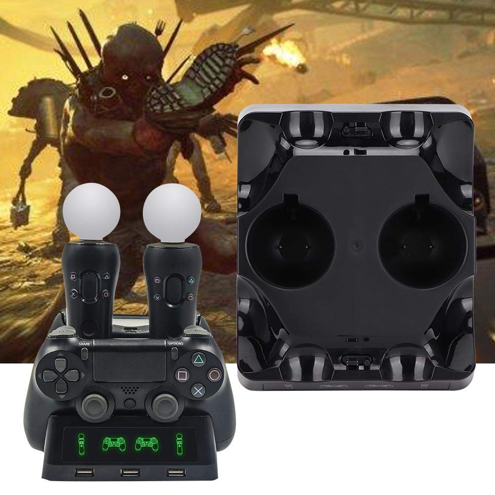 Charger Station,Tangxi Multi Functional 4 Charging Dock for/Move/VR Controller