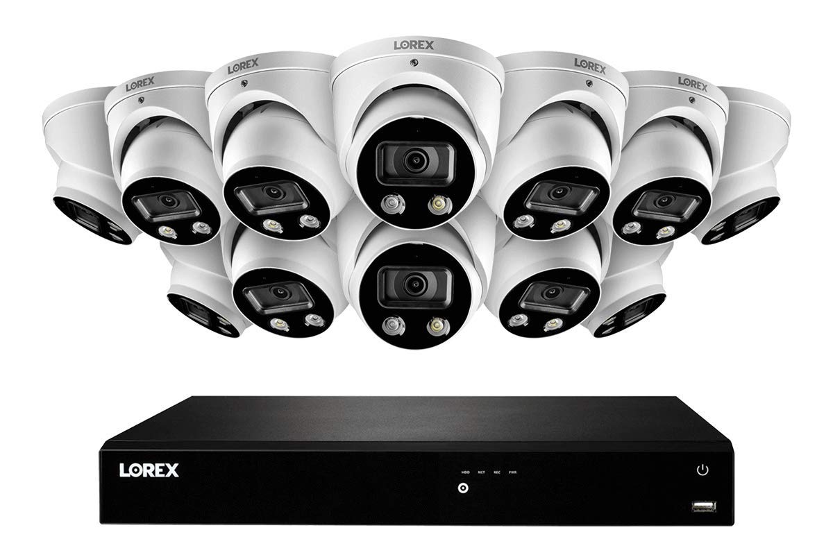 16-Channel 4K Ultra HD Fusion NVR IP System with Smart Deterrence Dome Cameras 12