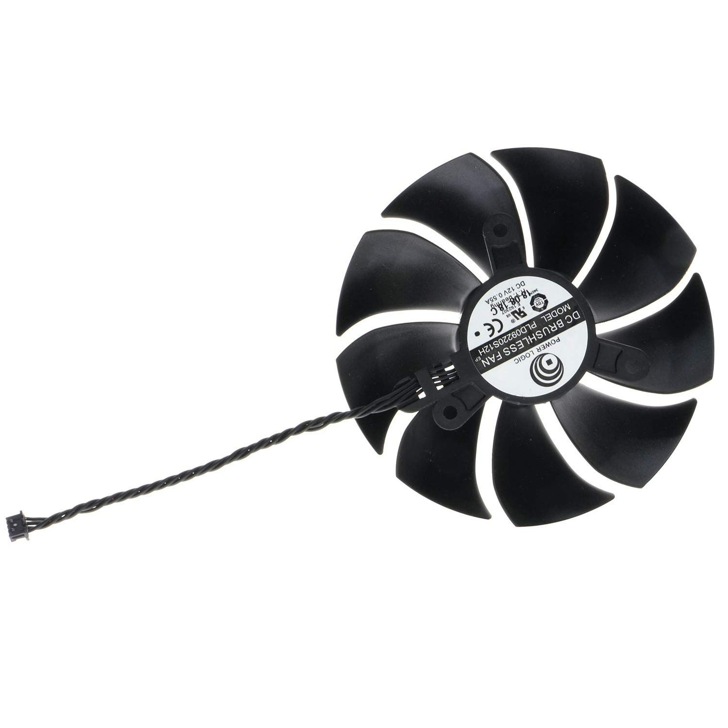 Right Cable 8.5cm Graphics Card Cooling Fan for EVGA RTX 2060 2070 2080 2080ti 4pin 12V PLD09220S12H