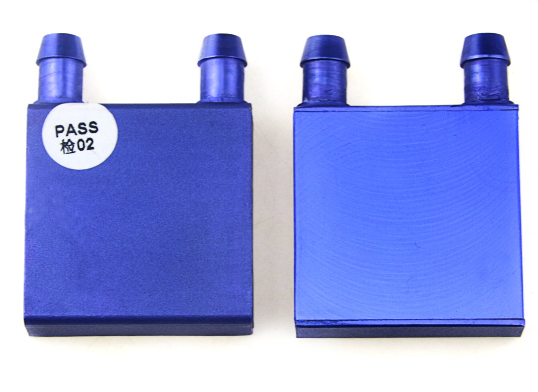 BXQINLENX 2PCS Aluminum Water Cooling Block for Computer PC CPU Graphics Radiator Heatsink (42X42MM)