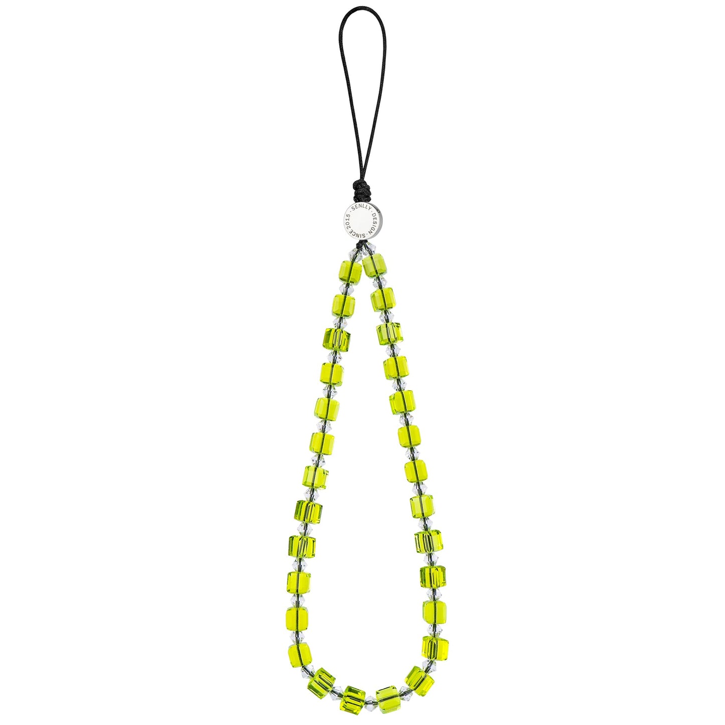SENLLY Wristlet Phone Lanyard Charm, Selected K9 Crystal Wrist Strap, Use Stainless Steel Hardware, Jewel Gift for Women