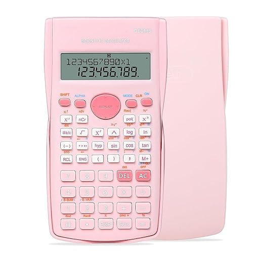 Scientific Calculator, 2 Line Cute Scientific Math Calculator Function Calculator for Students Algebra Geometry Basic Caculator for Middle and High