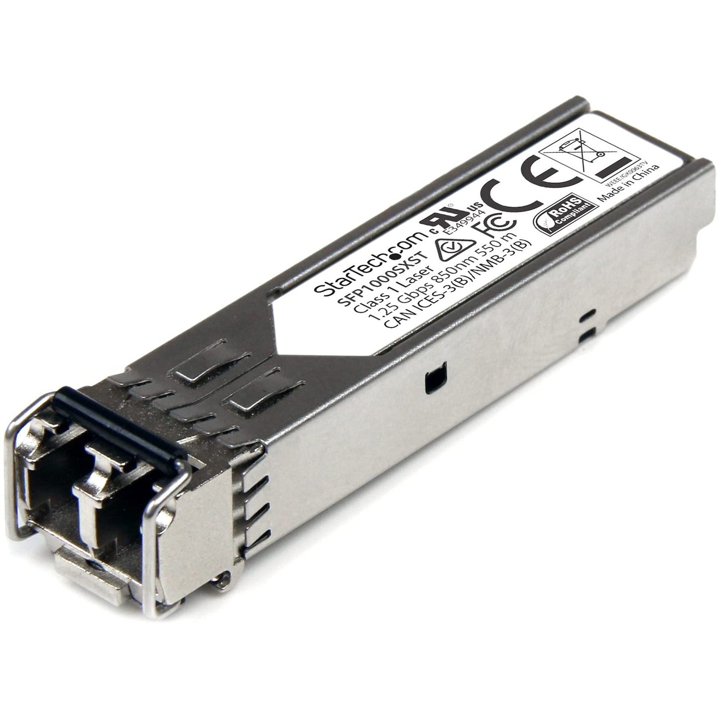 StarTech.com MSA Uncoded Compatible SFP Module - 1000BASE-SX - 1GbE Multi Mode Fiber (MMF) Optic Transceiver - 1GE Gigabit Ethernet SFP - LC 550m
