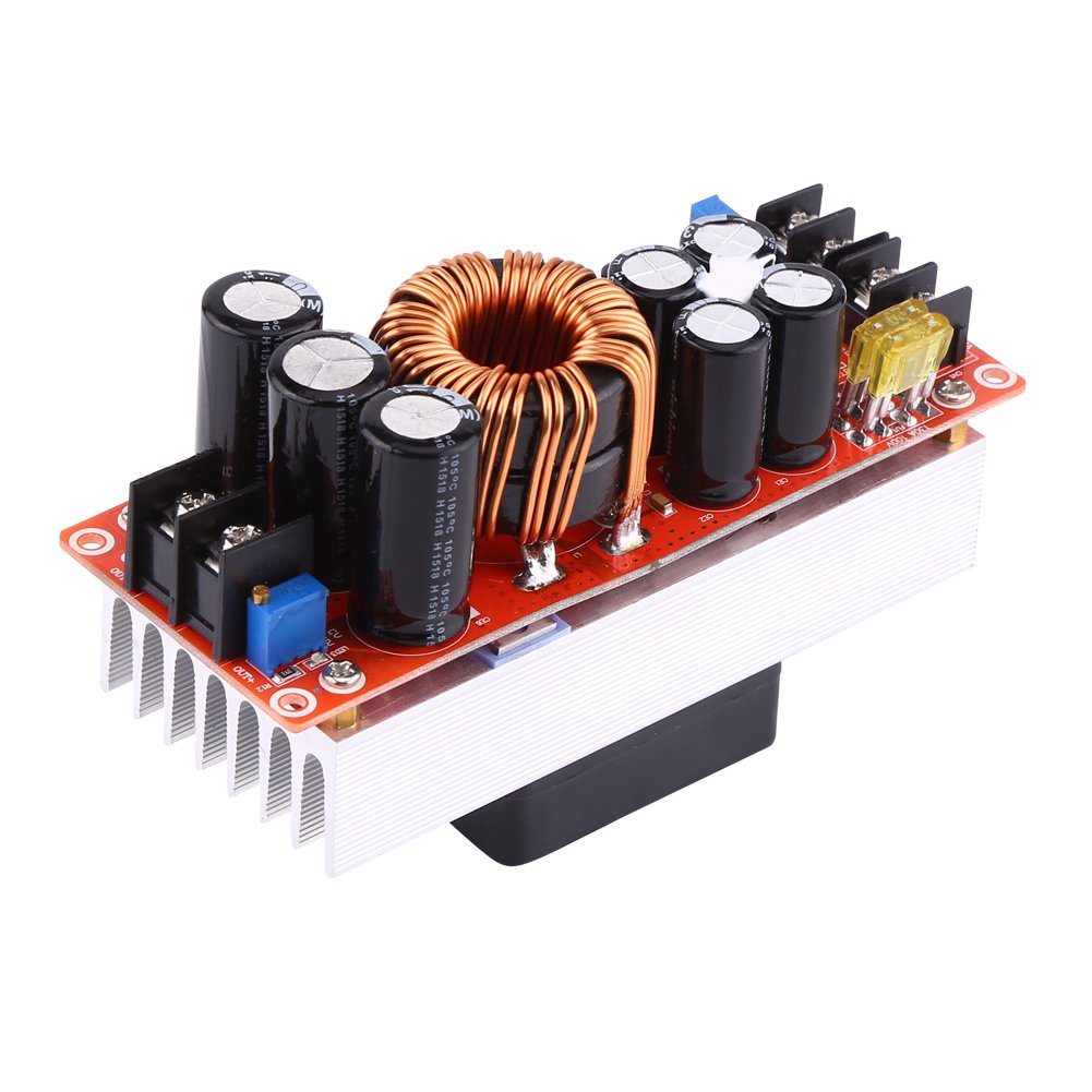 Walfront 1500W 30A DC-DC Boost Converter DIY Step-up Boost Constant Stream Power Supply Module Board in 10-60V Out 12-90V Electric Unit Module, Module