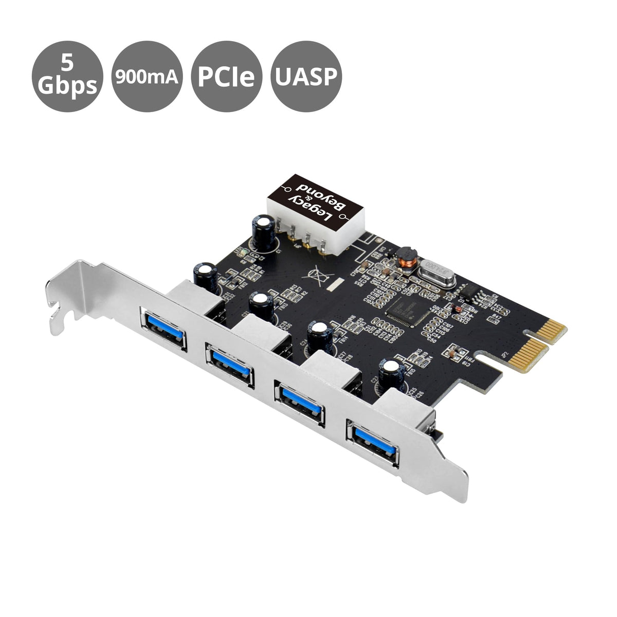 SIIG Legacy and Beyond USB 3.0 4-Port External PCIe Host Card