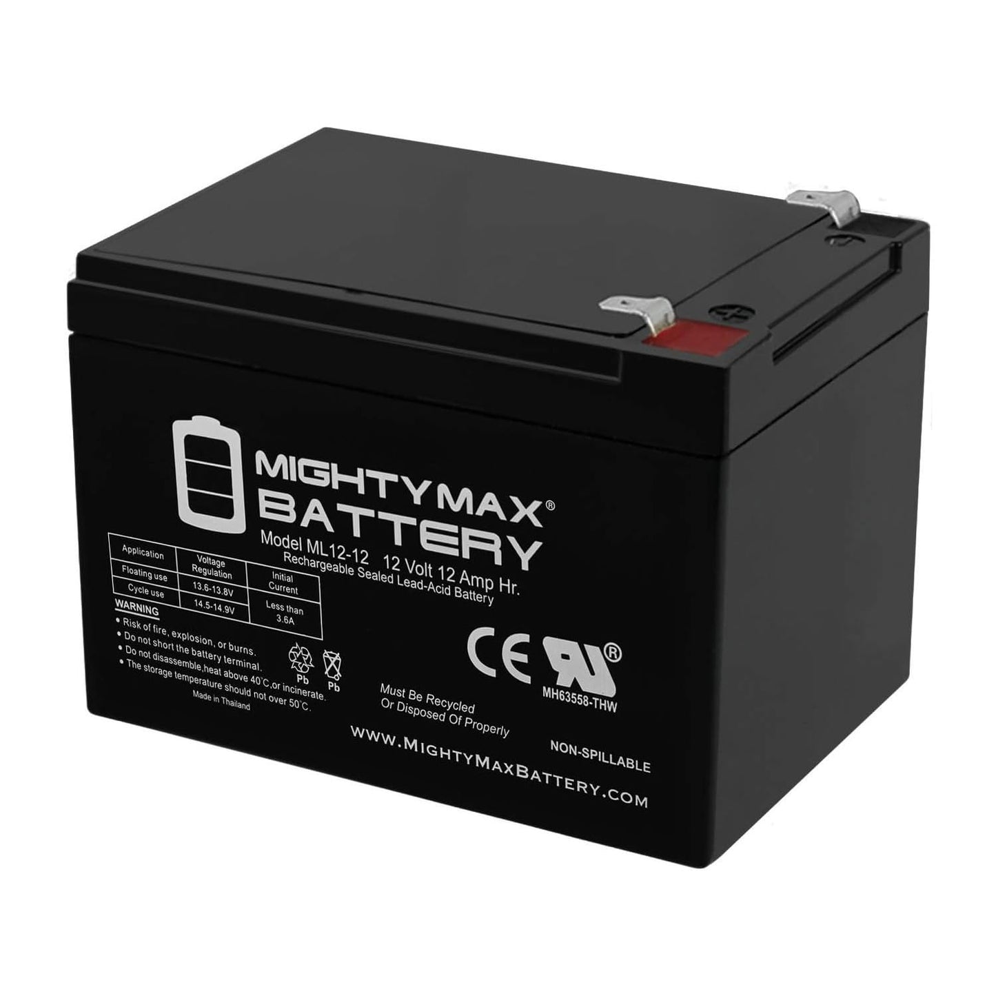Mighty Max Battery 12V 12AH Replacement Battery for Kid Trax Avigo Mini Cooper Brand Product