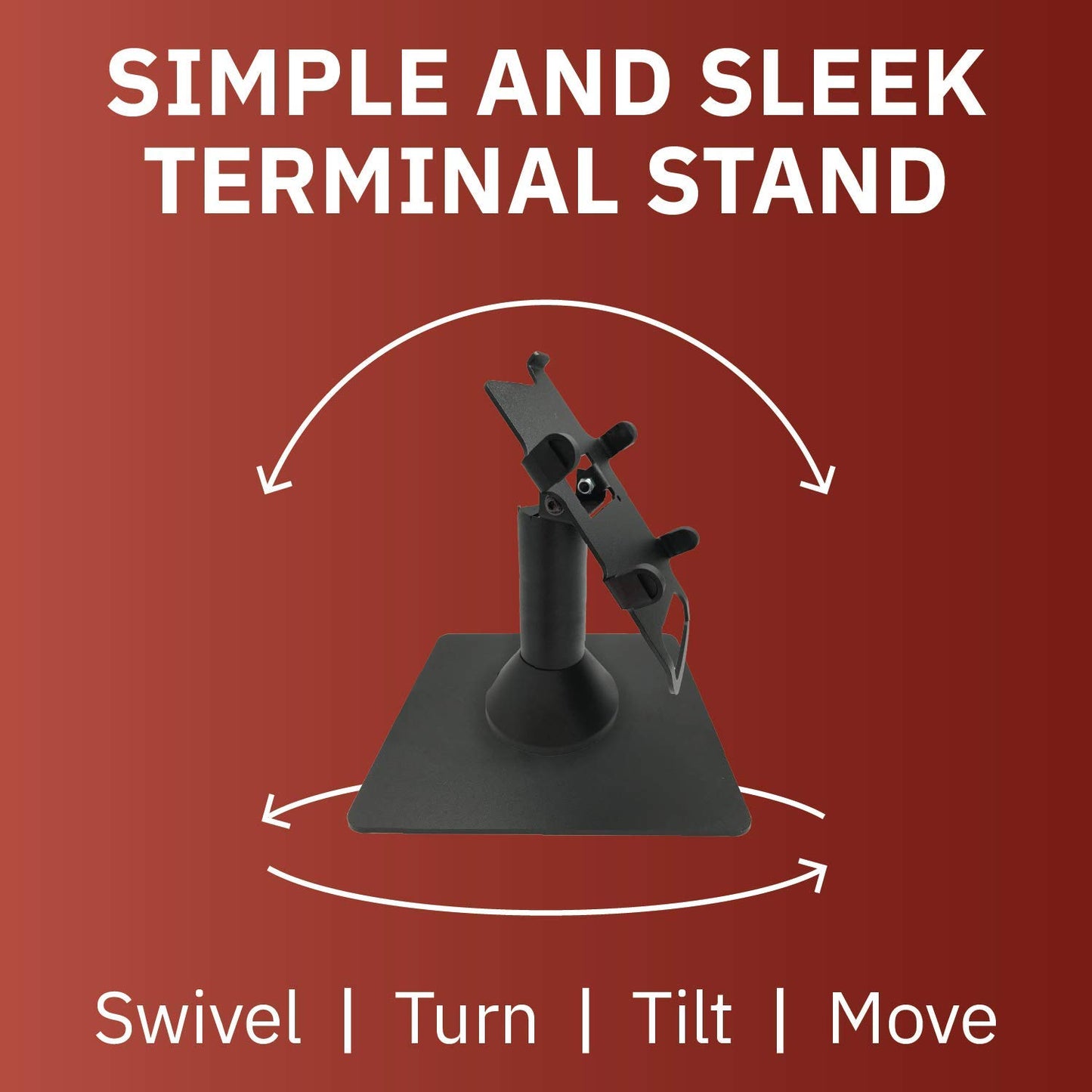 DCCStands Freestanding Swivel and Tilt Verifone Vx820 Terminal Stand