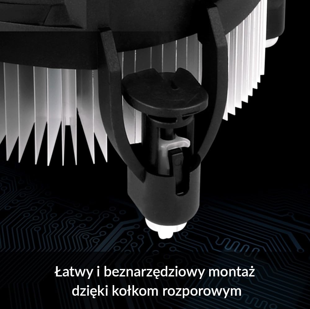 ARCTIC Alpine 17 LP - Low-Profile Intel CPU Cooler, Intel LGA 1700, 92 mm PWM Fan, Low Installation Height: 42.9 mm, 4-pin Connection, 300-3000 RPM