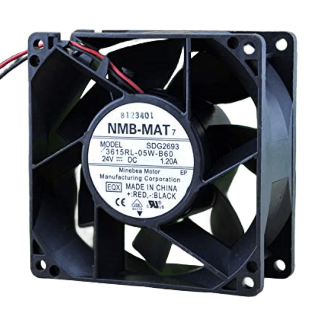 3615RL-05W-B60 24V 1.20A 92MM Fan - 9238 9CM 2-Wire Cooling Fan