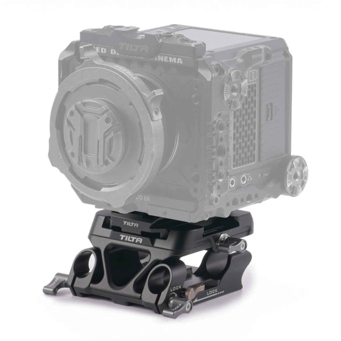 Tilta 15mm LWS Arca Manfrotto Dual Baseplate Compatible w Standard Dovetails | Film Making | Snap-in Design | Titanium Gray TA-DBPK-B