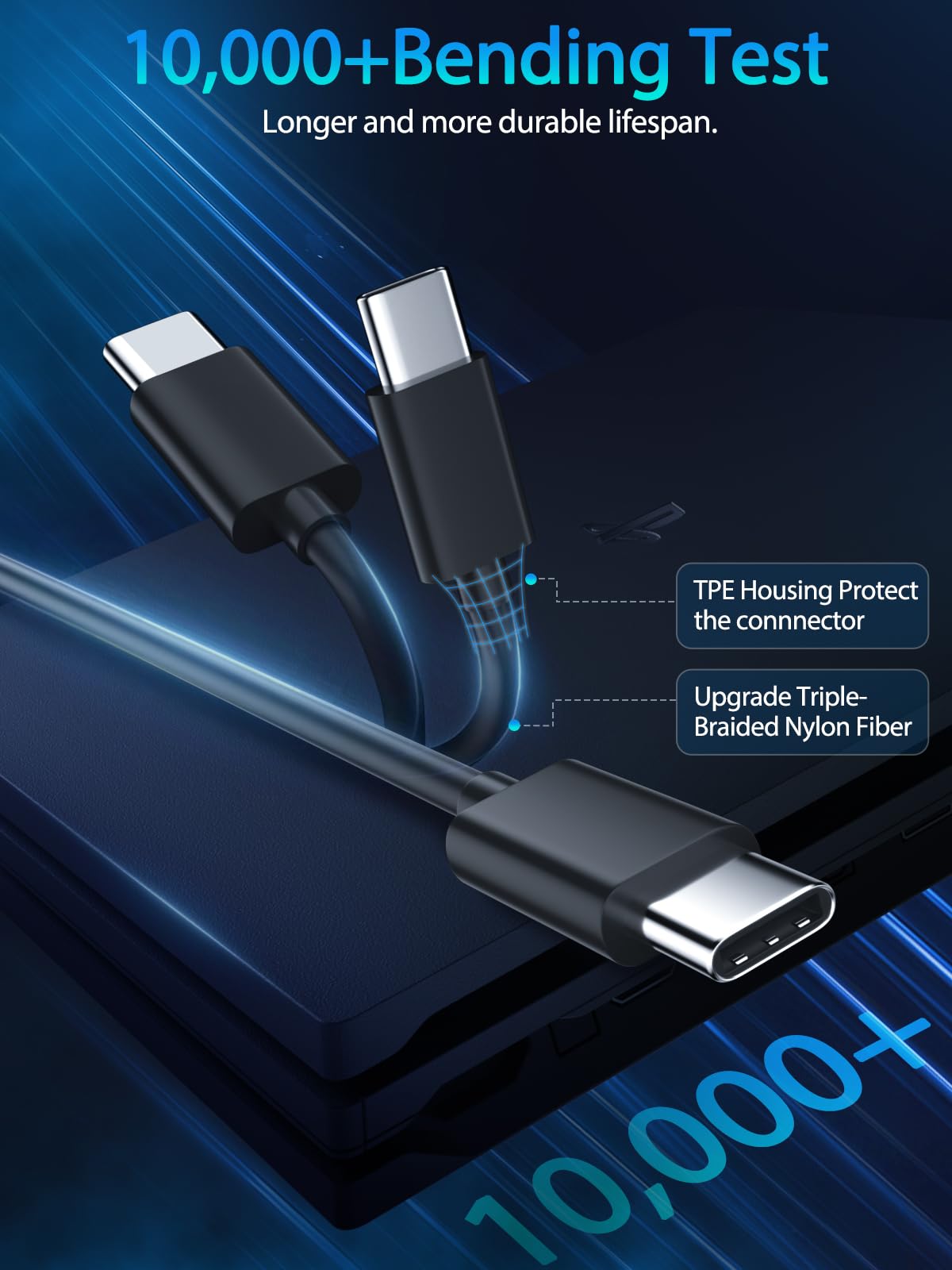 PS5 Controller Charger USB C Charging Cable for Xbox Series X/S Controller,PS5 Charger Cable,Long USBC Cord for PlayStation 5 Game Console,PS 5 Pro