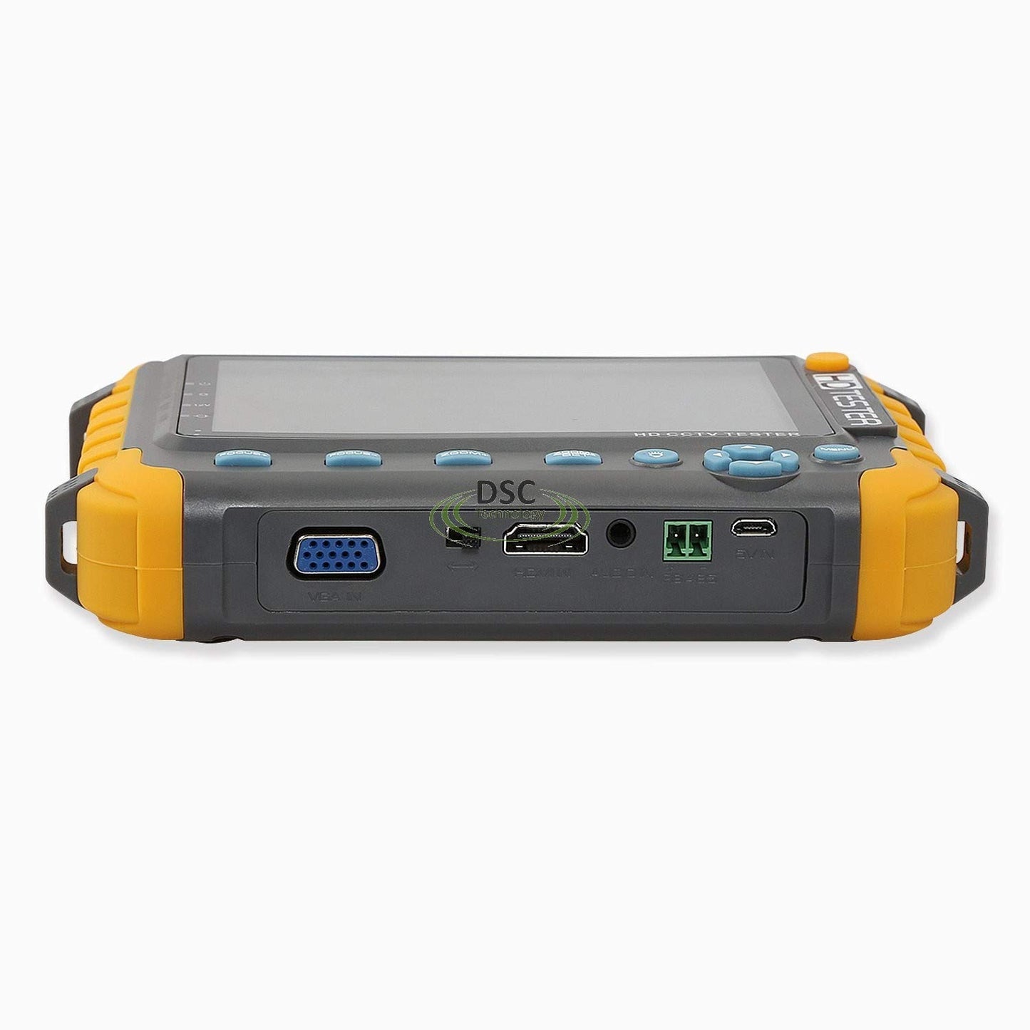 4 in 1 CCTV Tester for 1080P/3.0mp/4.0mp/5.0/8.0 Megapixel AHD, TVI, CVI, CVBS Analog Security Camera, 5 inch LCD Screen Video Monitor, 12V 1A DC