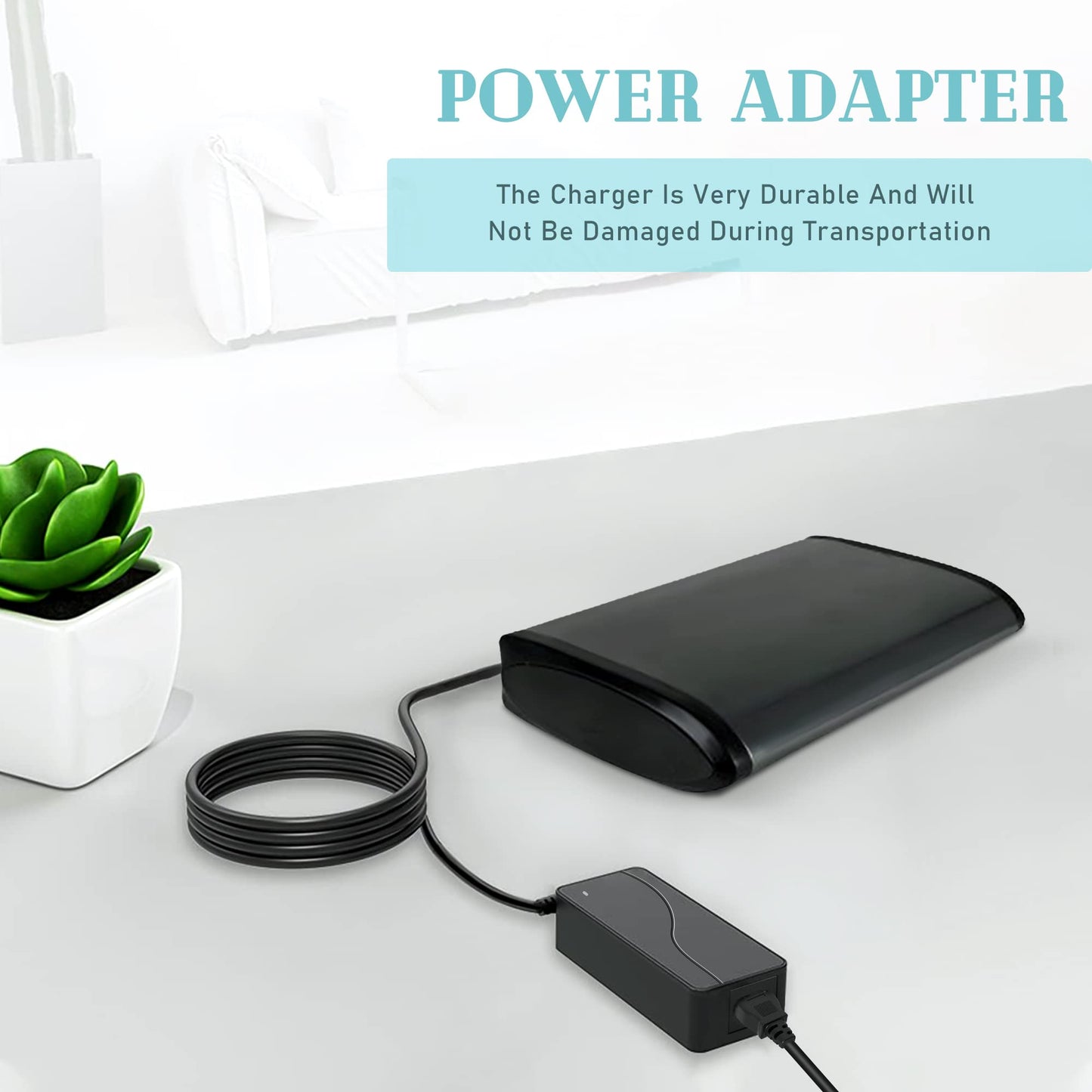 SLLEA 6-Pin DIN AC/DC Adapter for I/O Magic GigaBank 320gb 3.5" External Hard Drive HD HDD 5VDC / 12VDC 1.5A-2A 6-Prong Power Supply Cord Cable PS…