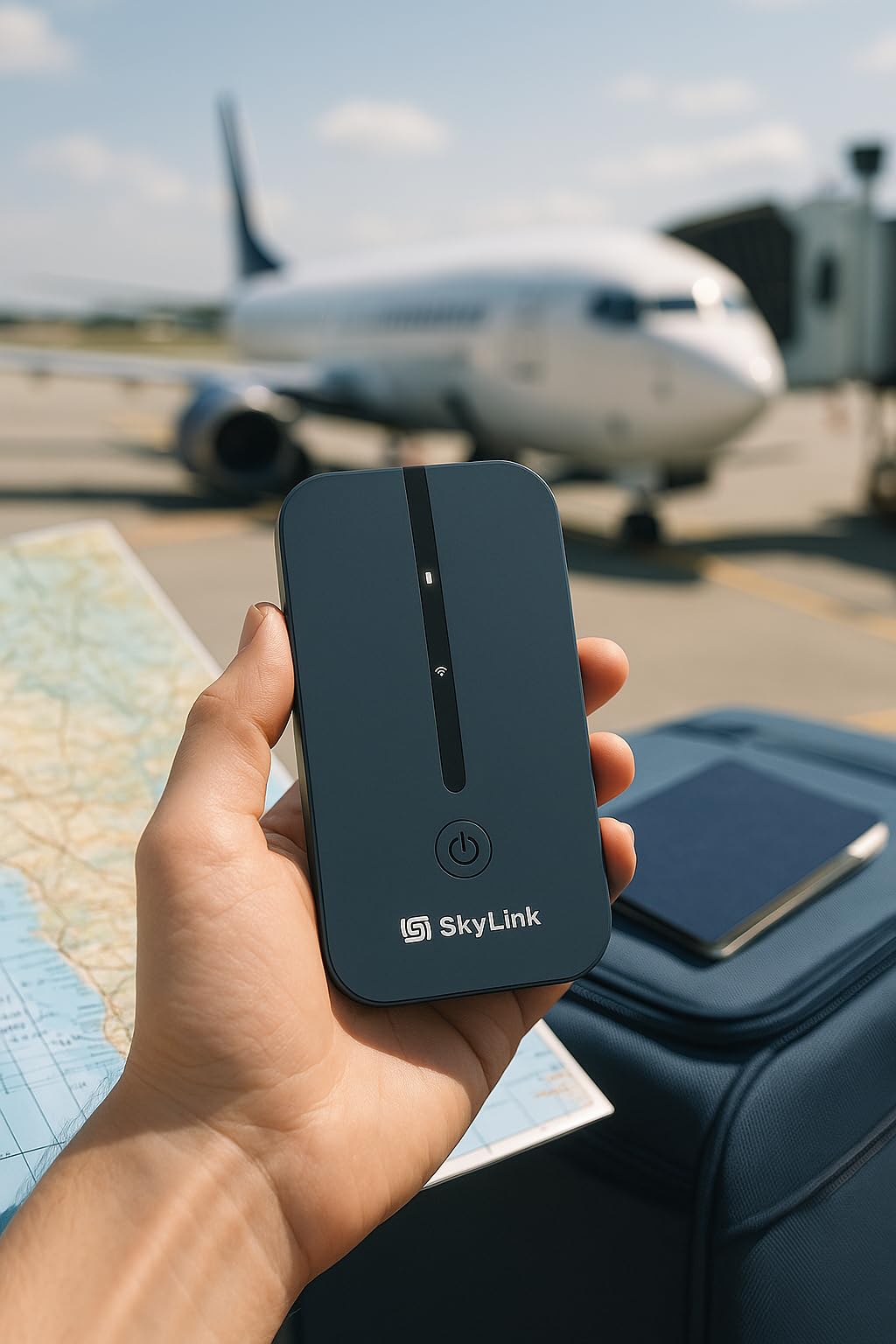 4G LTE Portable WiFi Hotspot, 10GB US Data Included (30 Days, Activation Required), Works in 140+ Countries, No SIM Required, Connect Up to 10