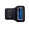 cablecc 180 Degree Up & Down Angled Type-C USB-C OTG to USB 3.0 Female Extension Adapter for Cell Phone & Tablet
