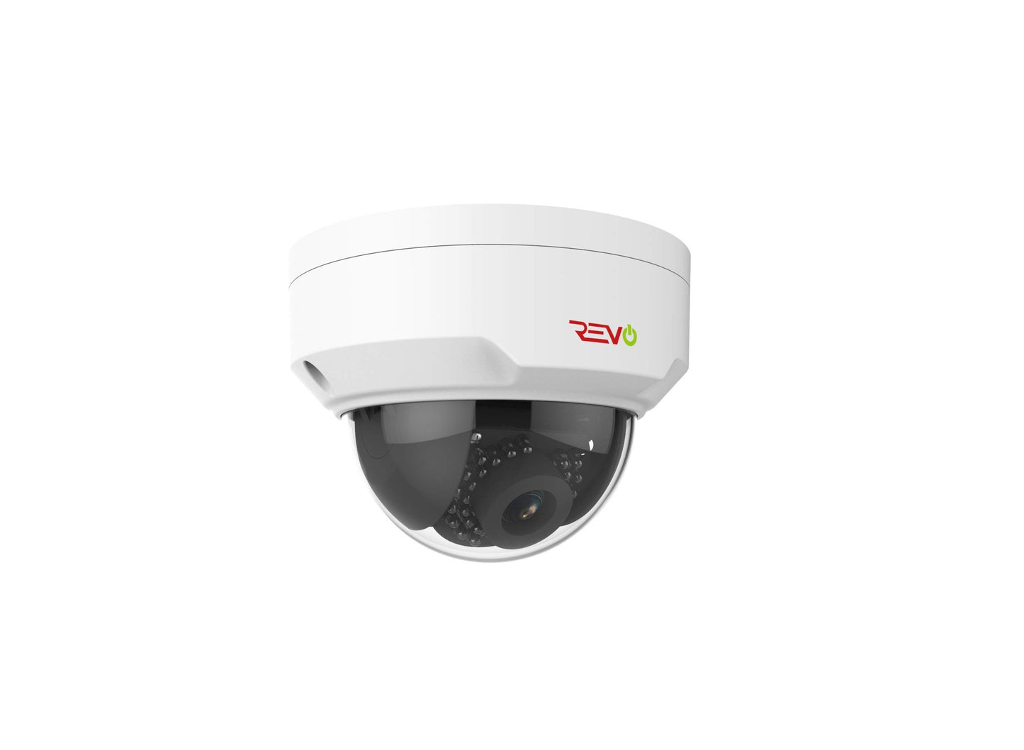 REVO America Ultra HD 4MP IP IK10 Vandal Proof Dome Security Camera - 100' Night Vision, IP66 Weather Resistant, 3DNR, White