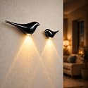 Civicia 2-Pack ObsidianBird Wall Light, Cordless Motion Sensor Night Light