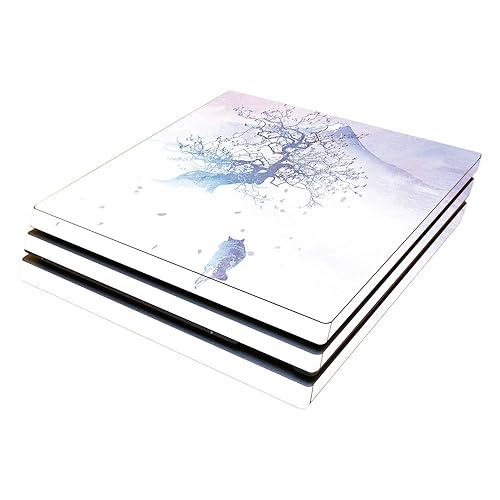 MightySkins Skin Compatible with Sony PS4 Pro Console - Long Way to Fuji | Protective, Durable, and Unique Vinyl Decal wrap Cover | Easy to Apply