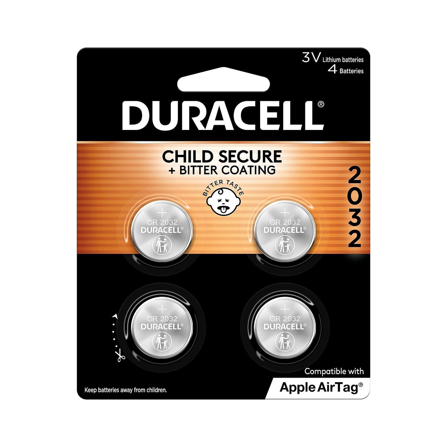 Duracell Lithium Medical Battery, 3V, 2032, 4/Pack, Model: , Hand/Wrist Watch Store