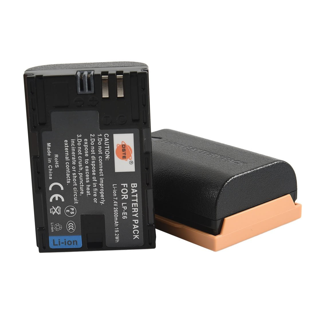 DSTE Replacement for Pro IR Remote BG-E9 Vertical Battery Grip + 2X LP-E6 LP-E6N Compatible Canon EOS 60D 60Da SLR Digital Camera