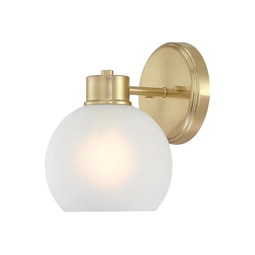 Westinghouse Dorney Transitional Style 1 Light Wall Fixture, Champagne Brass