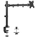 VIVO Single Large Monitor Arm Desk Mount, Holds Screens up to 45 inch Ultrawide, Fully Adjustable Stand with C-Clamp and Grommet Base, VESA 75x75mm or