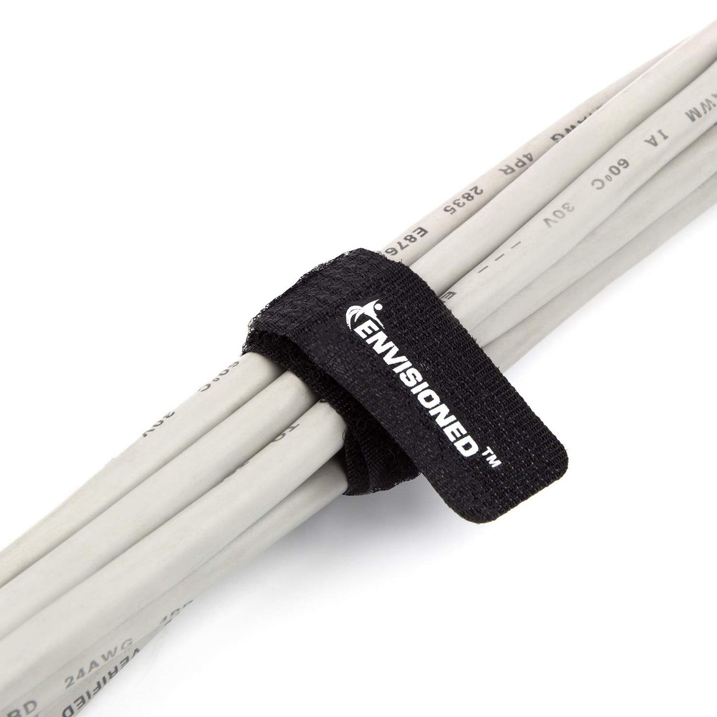 Fire Retardant Reusable Cable Ties, Heat Resistant Cable Straps, 30 Pack - Black (0.6" x 6")