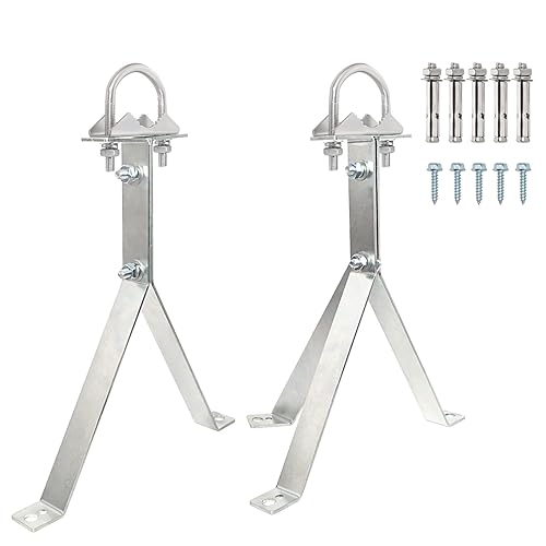 XRDS-RF Antenna Wall Mount 12 Inch Heavy-Duty Stand Off Wall Mast Mount Windproof Antenna Mounting Bracket (2-Leg + 3-Leg)