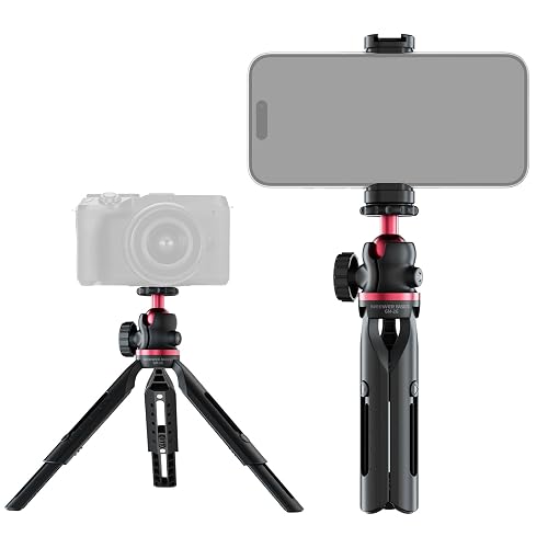 NEEWER Entry Level Version Mini Tripod for Camera, 360° Small Desk Portable DSLR Webcam Cell Phone Mount Holder Stand Selfie Stick Grip Compatible