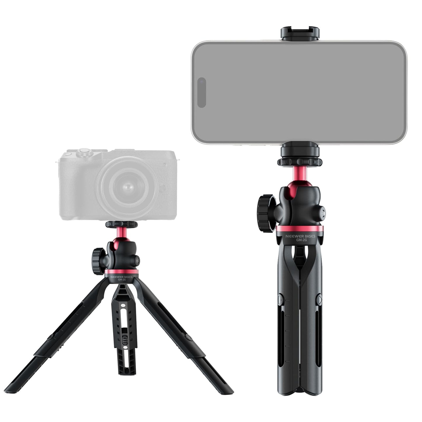NEEWER Entry Level Version Mini Tripod for Camera, 360° Small Desk Portable DSLR Webcam Cell Phone Mount Holder Stand Selfie Stick Grip Compatible