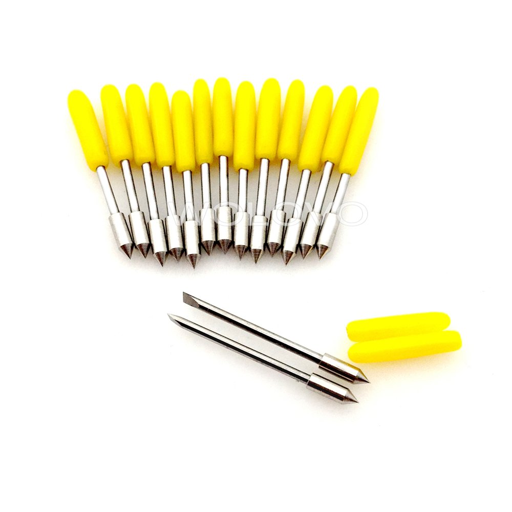 wolovo 15pcs 30 Degree Graphtec CB09 Vinyl Plotter Cutter Blade with Spring