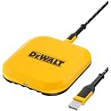 DEWALT Heavy Duty Wireless Charger, 10W Max Fast Wireless Charging Pad Compatible with iPhone 17/16/15/14/13/12/11/X/8 Pro Max Plus Samsung Galaxy
