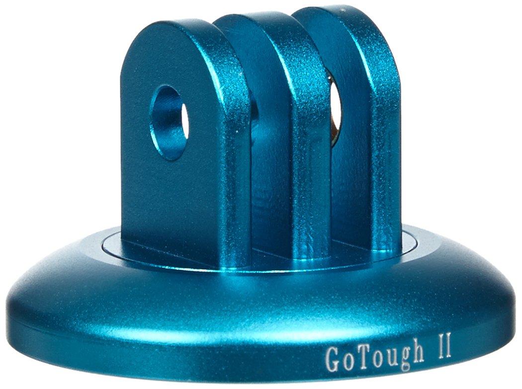 Fotodiox GoTough Blue Tripod Adapter Version 2 - Metal 1/4”-20 Tripod Adapter Compatible with GoPro HERO3, HERO3+, HERO4, HERO5, HERO6, HERO7 2-Prong