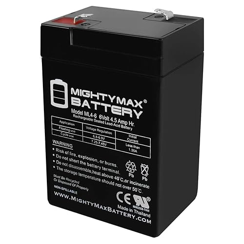 Mighty Max Battery 6V 4.5AH SLA Replacement Battery for Jiming JM-6M4.5AC