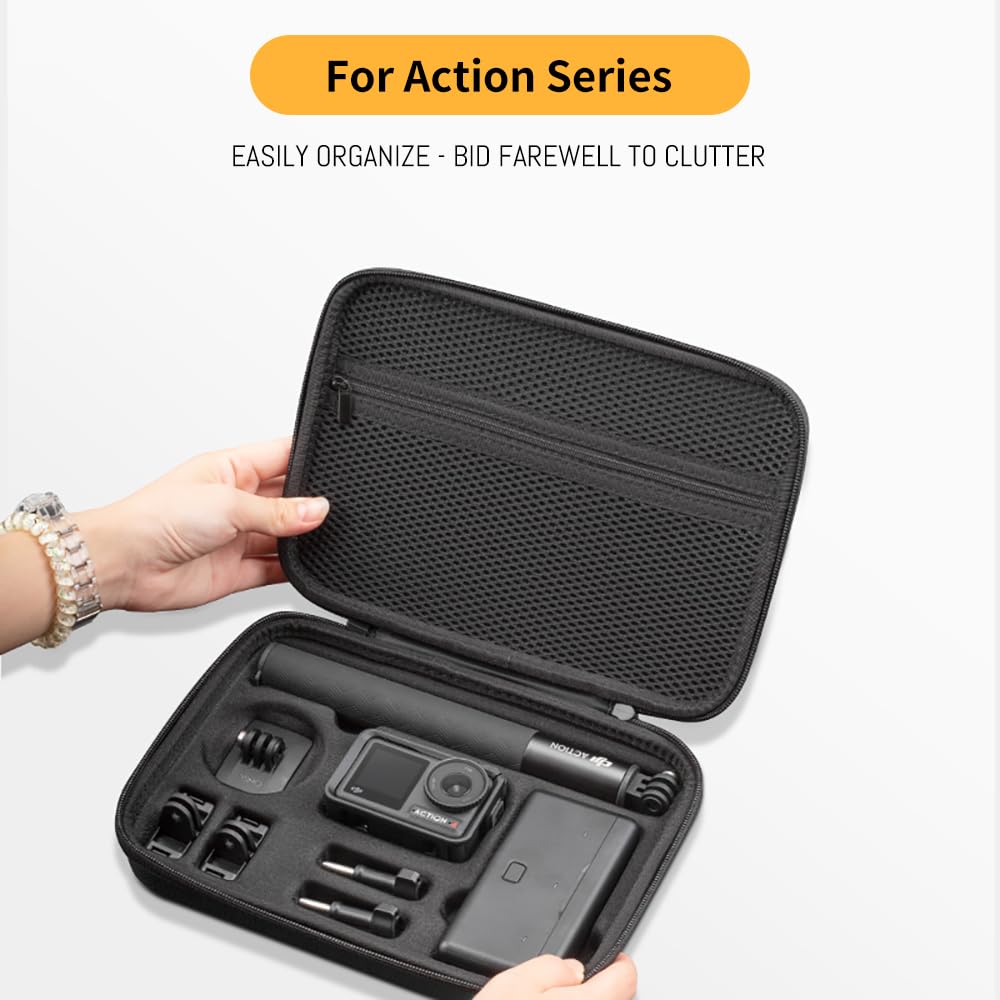 Osmo Action 5 Pro Carrying Storage Case for DJI Osmo Action 5 Pro/Action 4 3, Surface Waterproof Travel Portable Hard Bag Compatible With DJI Osmo
