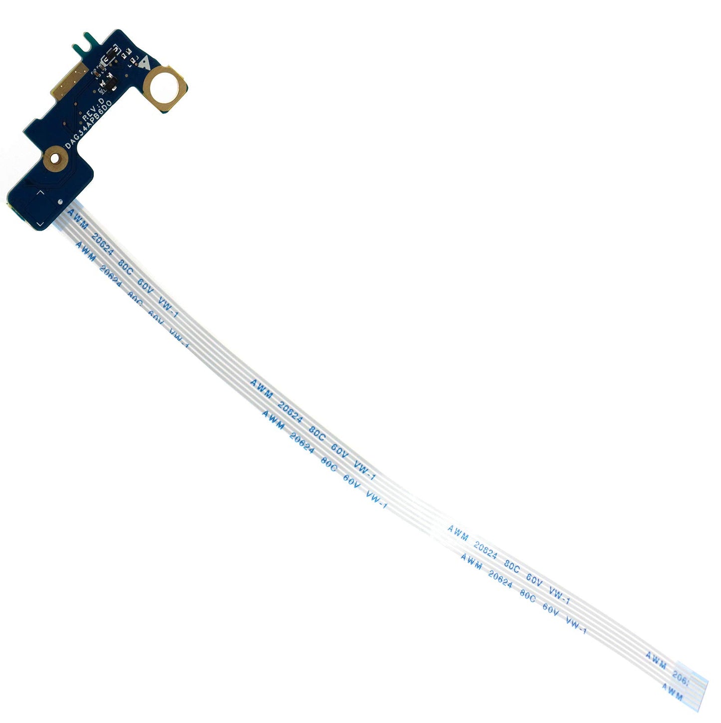 Deal4GO ON/Off Power Button Board W/Cable Replacement for HP Pavilion 15-AU 15-AU104NP 15-AU020WM 15-AU030WM 15-AW 15-AW003LA DAG34APB6D0